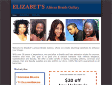 Tablet Screenshot of elizabetbraids.com